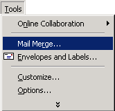 Tools Menu