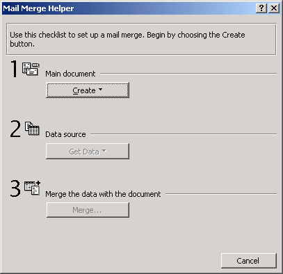 Mail Merge Helper